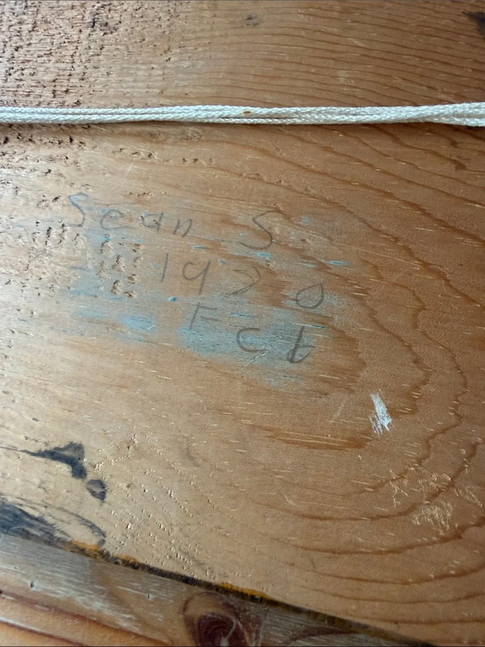 Vintage Wooden 'I Love You' Sign